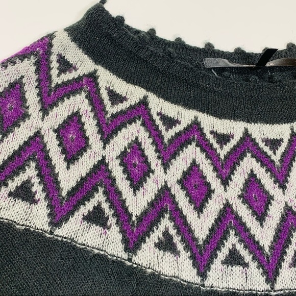 Mac & Jack fair isle cover-up sweater size small - Picture 4 of 8